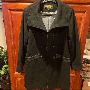Marvin Richards Black Pea Coat Women’s Size 6